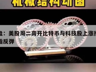 开盘：美股周二高开比特币与科技股上涨推动股指反弹